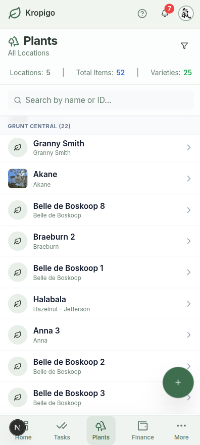 A Digital Map of Your Orchard mobile